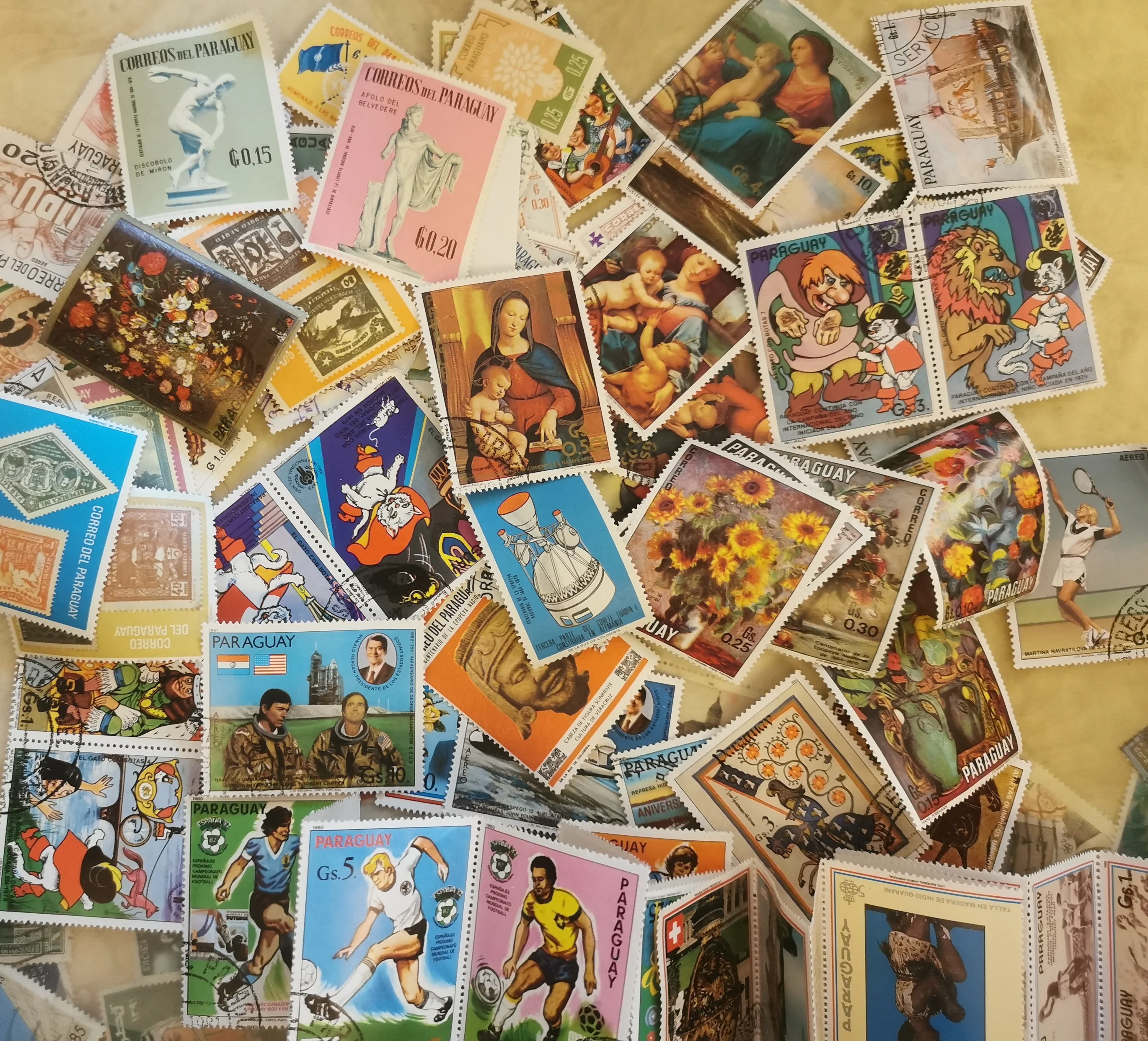 

Paraguay Stamps 100 Different Real Used Paraguay Post Stamps Postage Collectible Postage Stamps Material For Scrapbooking