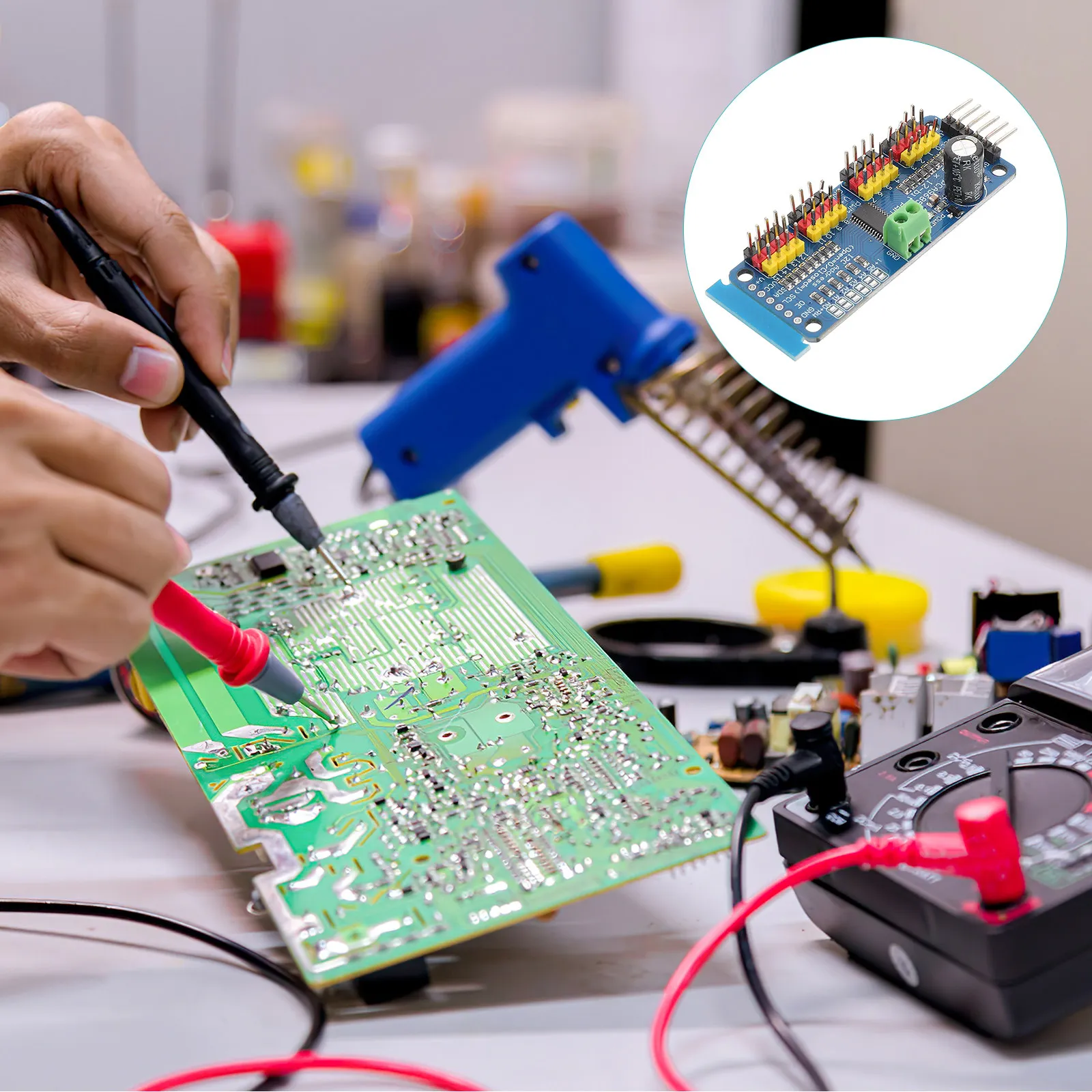 

16 Channel Pwm Servo Driver Module For Robotics High Precision Control Industrial Driver Board Module For Diy Projects