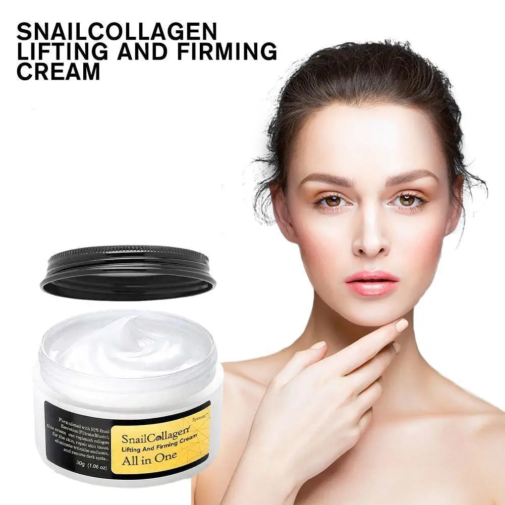 

Snail Collagen Face Cream Moisturizing Brighten Whitening Cream Firming Fade Fine Lines Cream Korean Cosmetics Skin Care