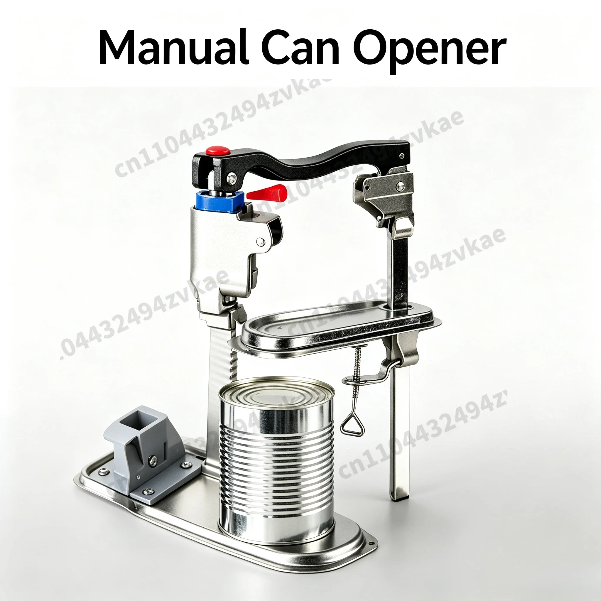Heavy Duty Tabletop Stainless Steel Can Opener, Commercial Desktop Manual Tin Opener for Hotel, Restaurant, Ship Canteen