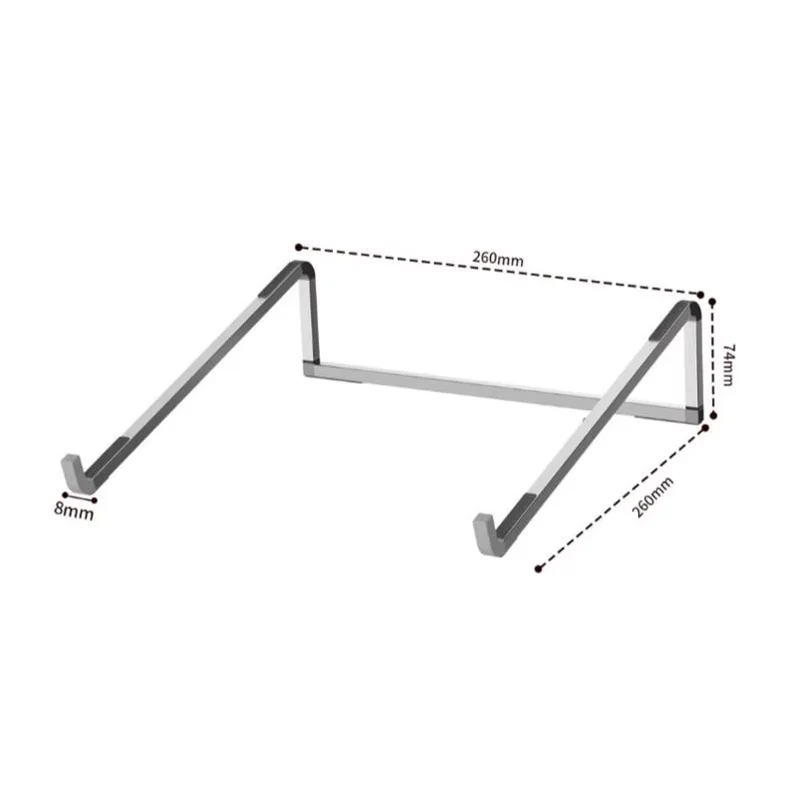 Adjustable New Laptop Stand Notebook Heatsink Riser Bracket Aluminum Ergonomic Foldable Portable Desktop Holder