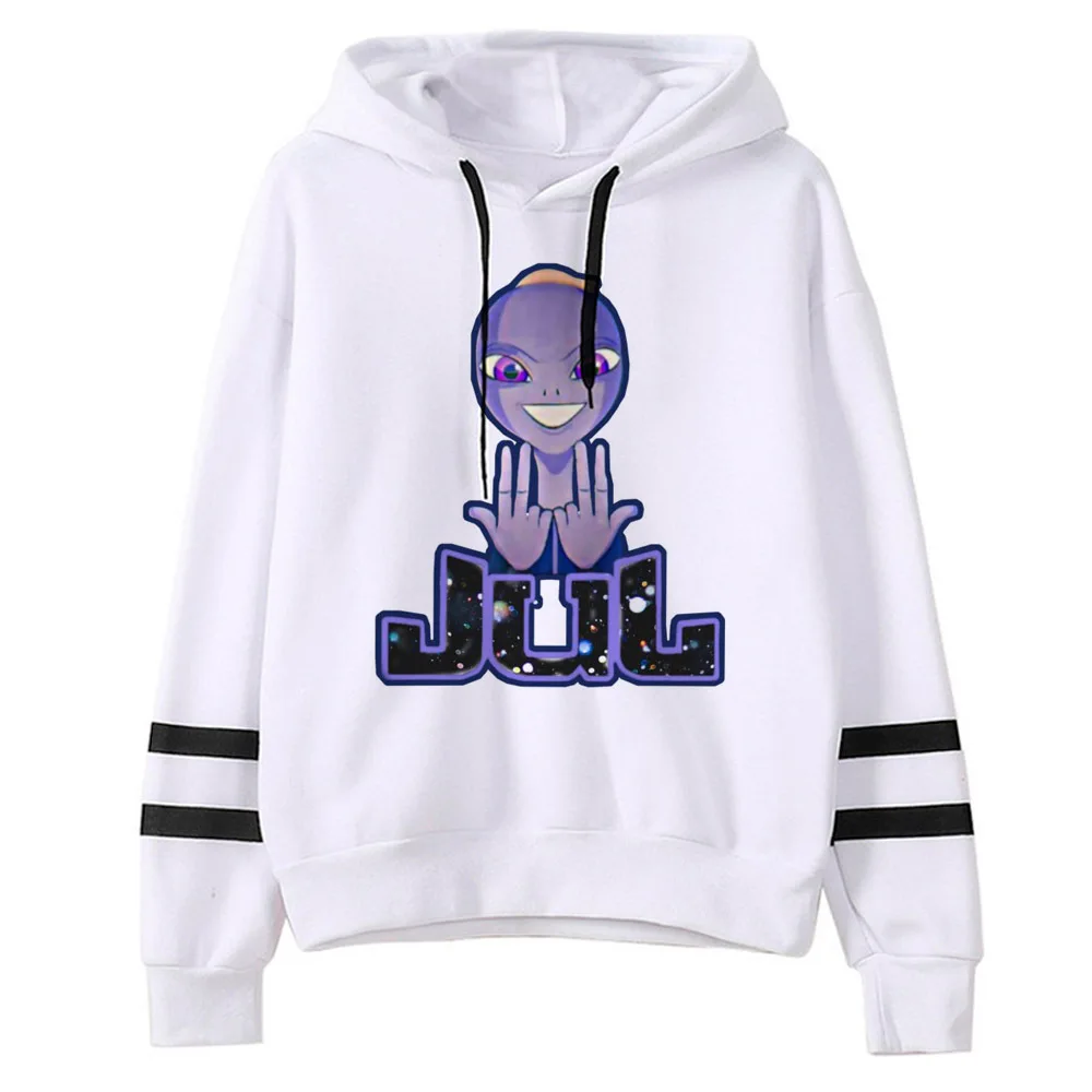 Jul bluza z kapturem anime streetwear kawaii eleganckie bluzy dziewczęce odzież codzienna japoński nadruk zimowy