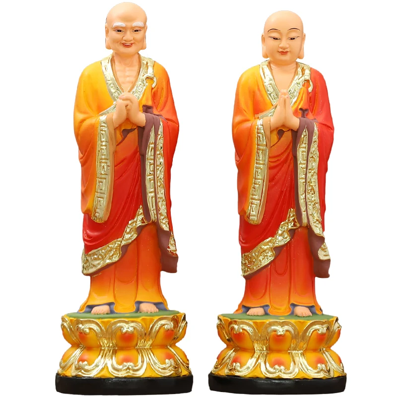 

Anhan Kassapa Thera Statue New Buddha Disciple Buddha Sakyamuni Buddha Two Disciples Resin Fiberglass Buddha Statue