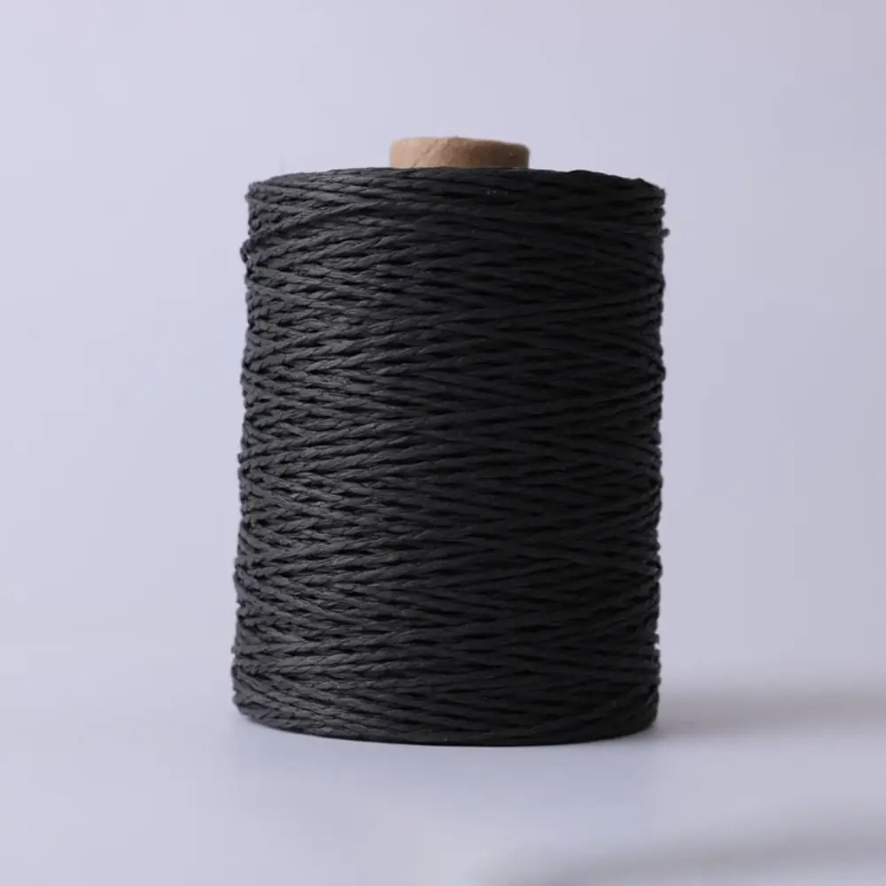 280-300m/Roll New DIY Raffia Straw Yarn Hand Knit Natural Colorful Threads Hand Knit Crochet HandBag