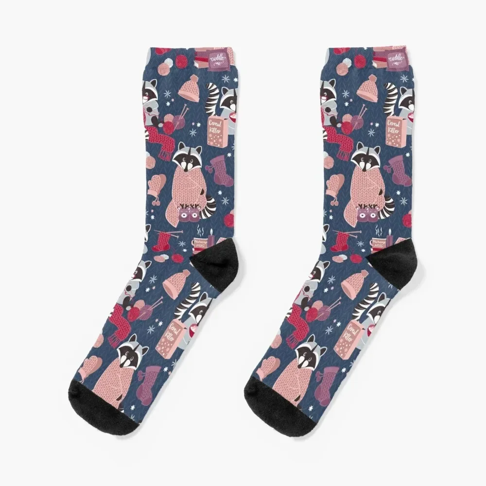 

Hygge raccoon Socks tennis floor Socks For Man Women's