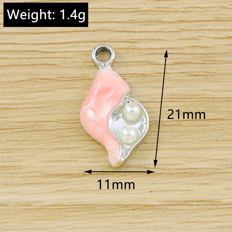 10 Stück gemischte niedliche Kristall-Seestern-Muschel-Fischschwanz-Anhänger für die Schmuckherstellung von Ohrringen, Halsketten, Armbändern, DIY-Bastelarbeiten und Geschenken – Detail 15