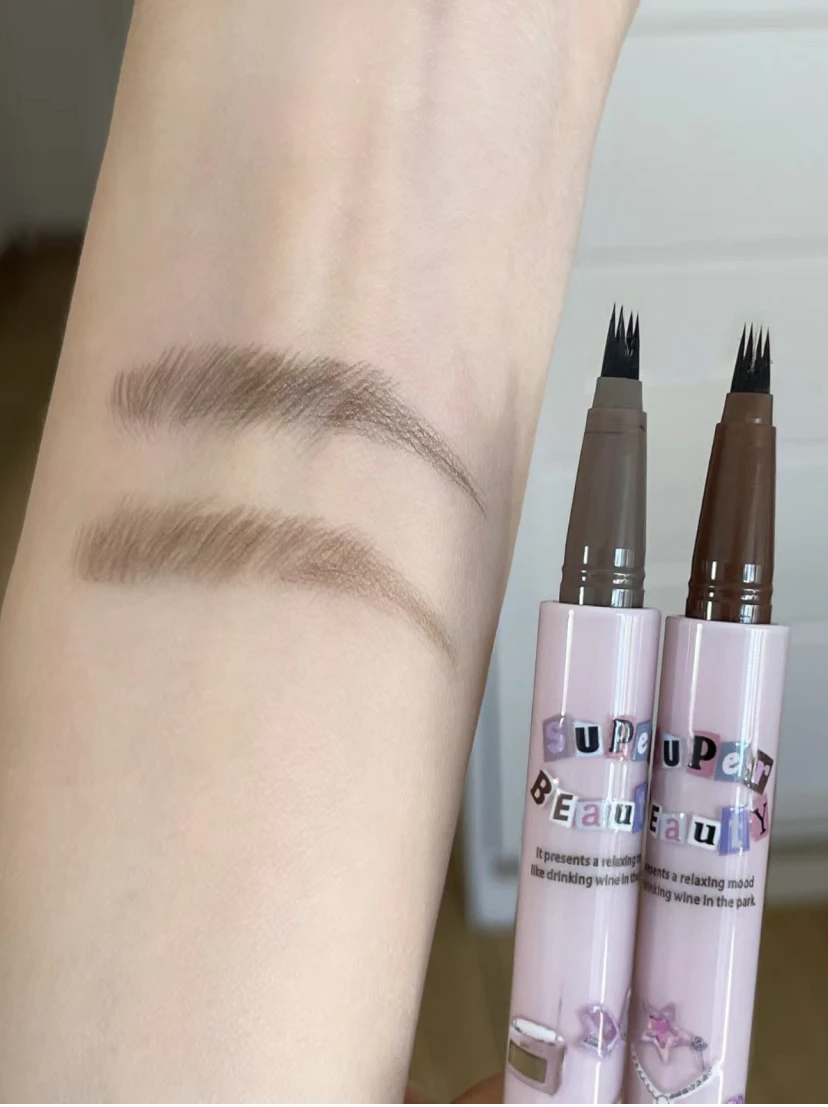 FLORTTE Liquid  Eyebrow Pen Strange Beauty Series Water Eyebrow Pencil Split Durable Waterproof Longlasting Eyeliner