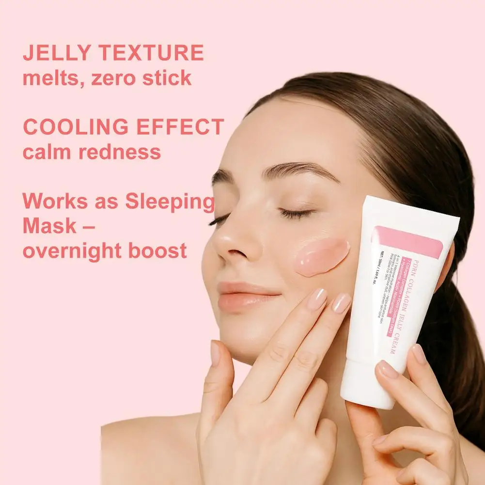 

Collagen Jelly Cream Facial for Elasticity Hydrating 7 Collagen Complex Rejuvenation Moisturize Skin Repair Regeneration ﻿ N8X4