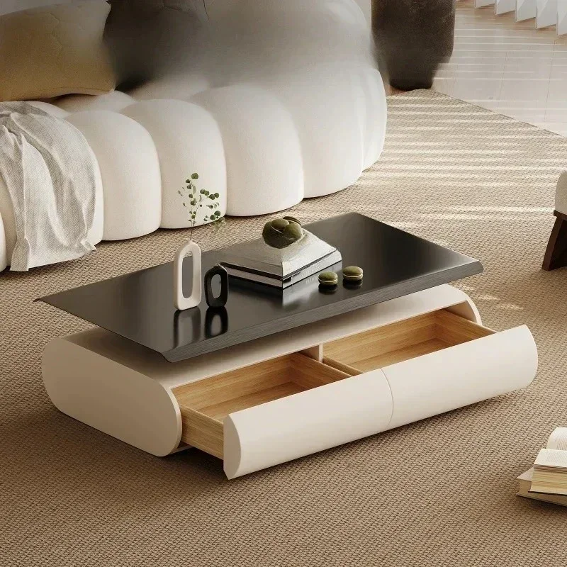 New style Light luxury stainless steel coffee table home living room designer minimalist Italian small apartment designer paint