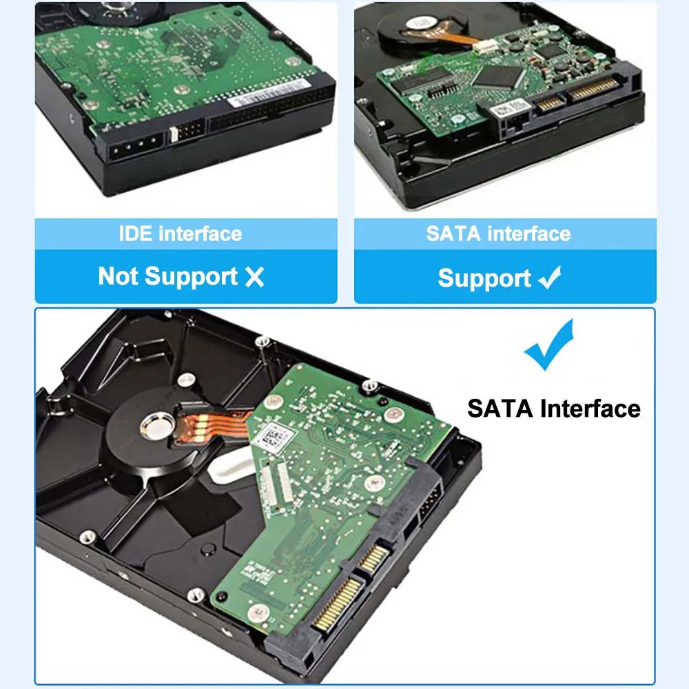 HDD-behuizing 3,5 2,5 externe harde schijfbehuizing voor 3,5 2,5 inch SATA SSD HDD UASP USB 3.0 naar SATA III 10TB harde schijf SSD-behuizing