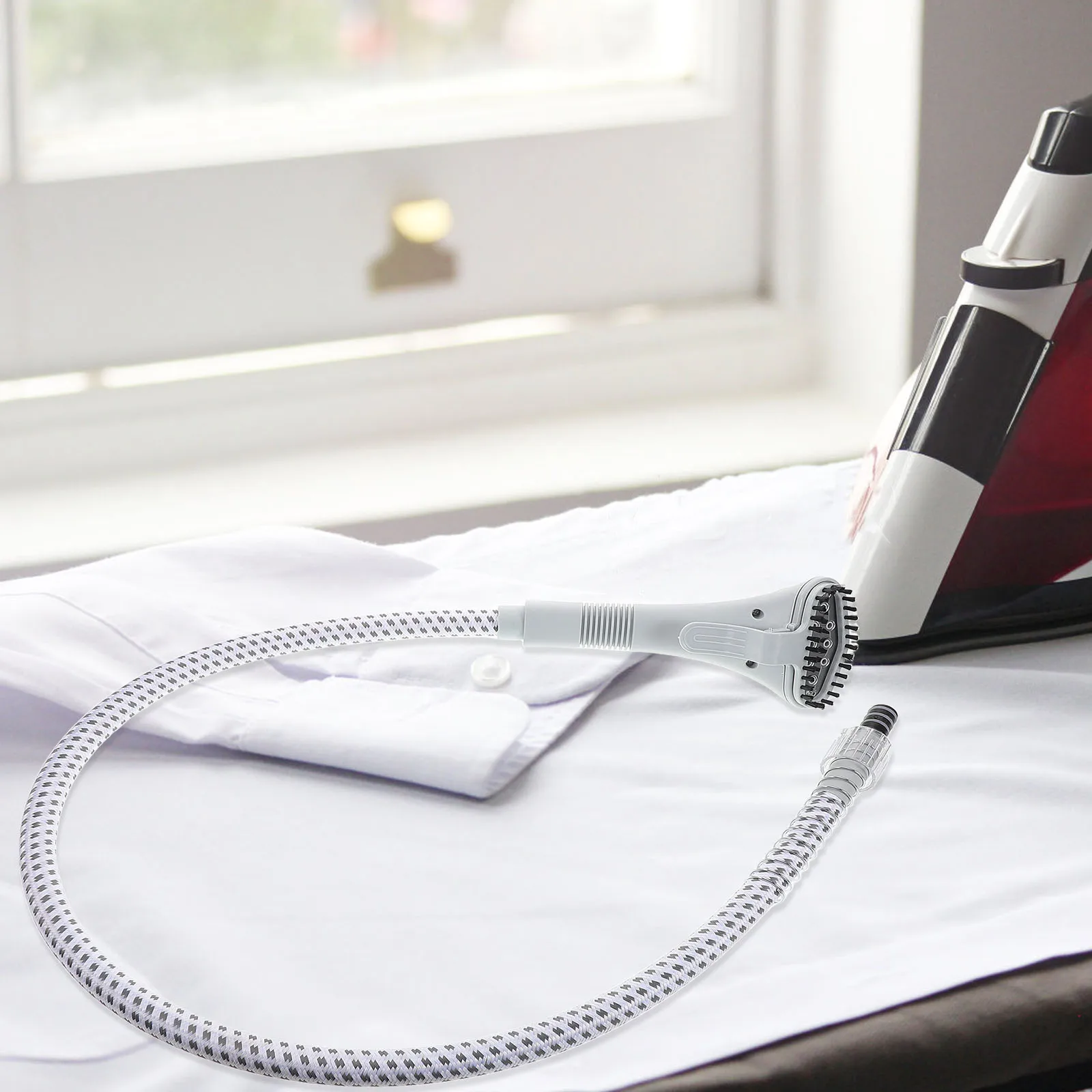 

Сменный паровой шланг для отпаривателя для одежды, пластиковая трубка с металлической головкой, универсальный совместимый удлинительный аксессуар