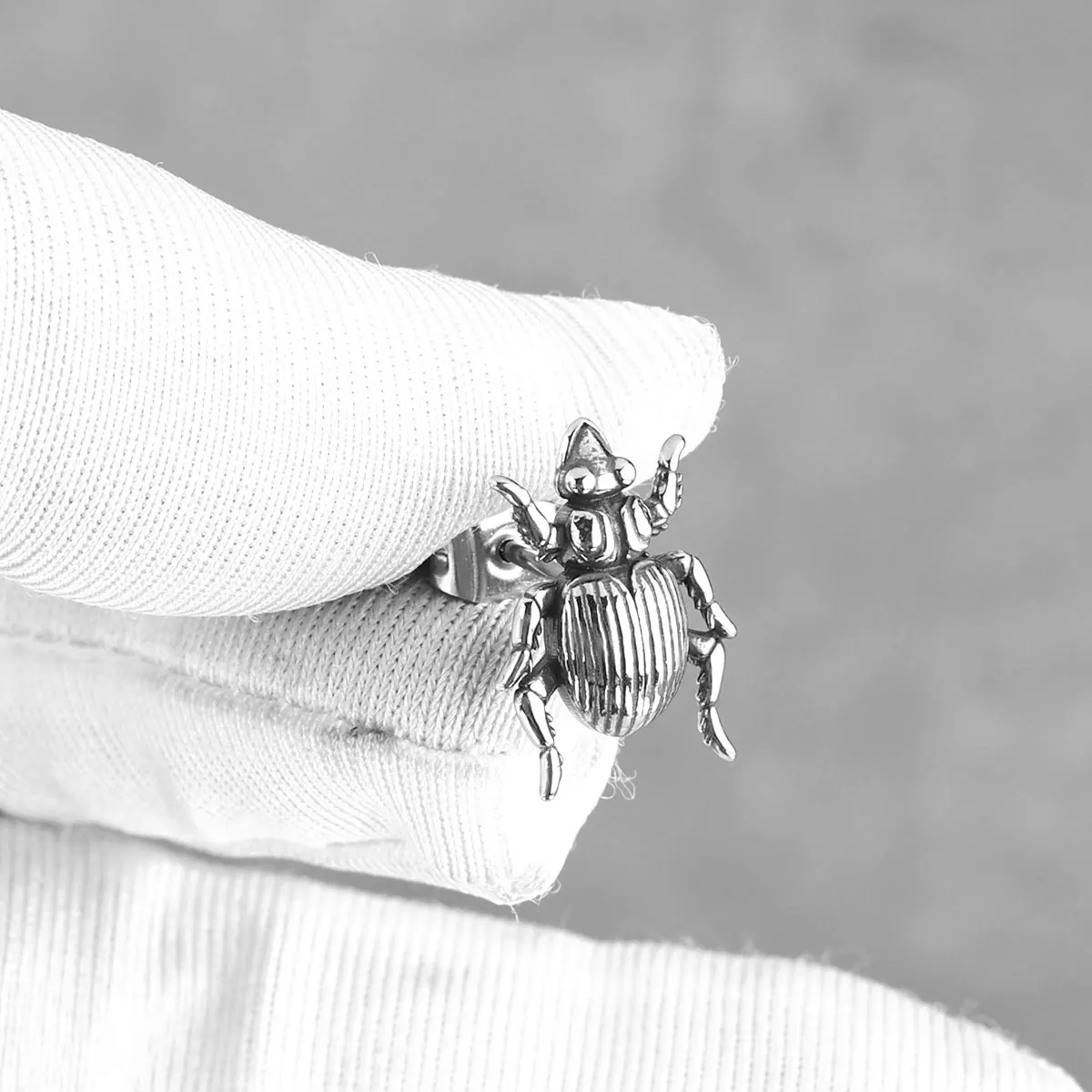 Stainless Steel Fashion Tiny Earrings Shithead Men Hip-hop Personalized Accessories Retro Biker Girl Jewelry Gifts Wholesale
