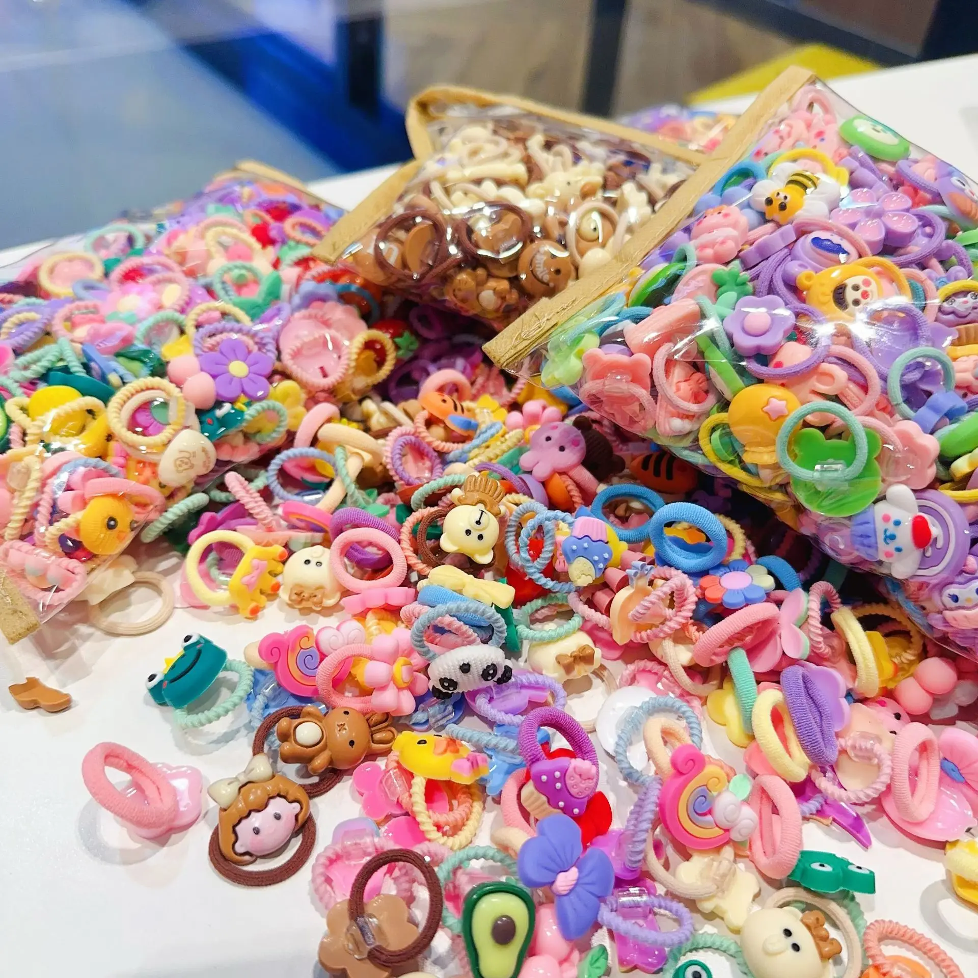 10 Stück Kinder-Gummiband schadet dem Haar nicht, elastisch, gutes Mädchen, Baby-Kopf, Seil, Haargummi, Haargummi, Haargummis, Kopfschmuck