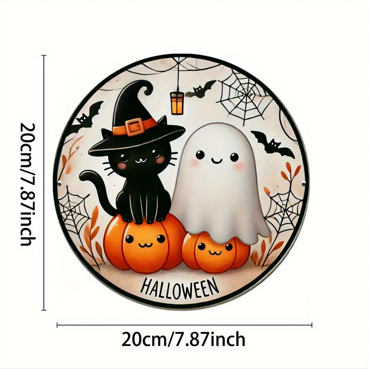 1pc Halloween Metal Wall Art - 8