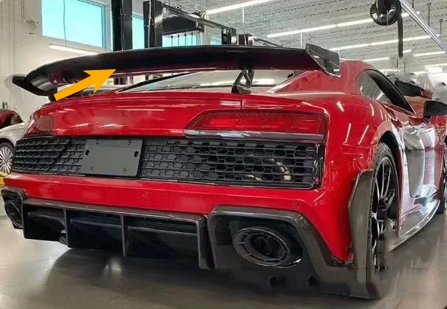 

Suitable For 19-23 Years R8 Retrofit Performance Tail Dry Carbon Fiber Material R8 Tall Tail With Bracket