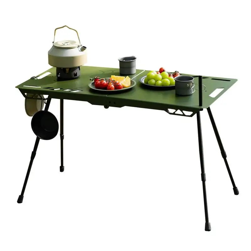 Foldable Camping Table Aluminum Alloy Foldable Table Portable Table With Retractable Legs For Barbecues Lightweight Table For