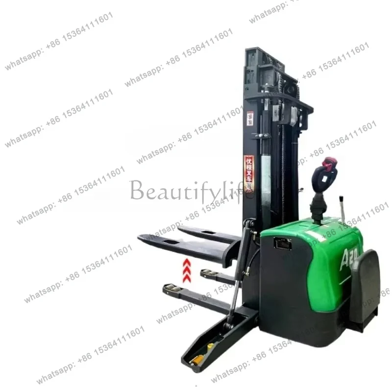 FG  Double Lifting Station Driving Type Full Electric Forklift 2T Hydraulic Lift Loader 1.5 T Electric Stacker