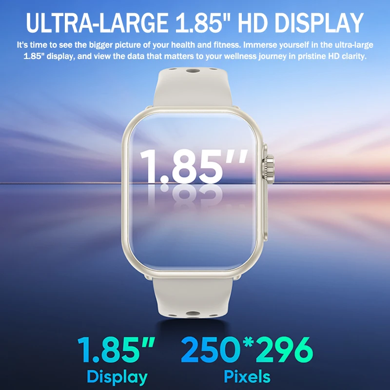 2025 New 1.85 Inch Ultra HD Smart Watch Men For XIAOMI GPS Tracking Bluetooth Call Heart Rate Sports Fitness Women Smartwatches