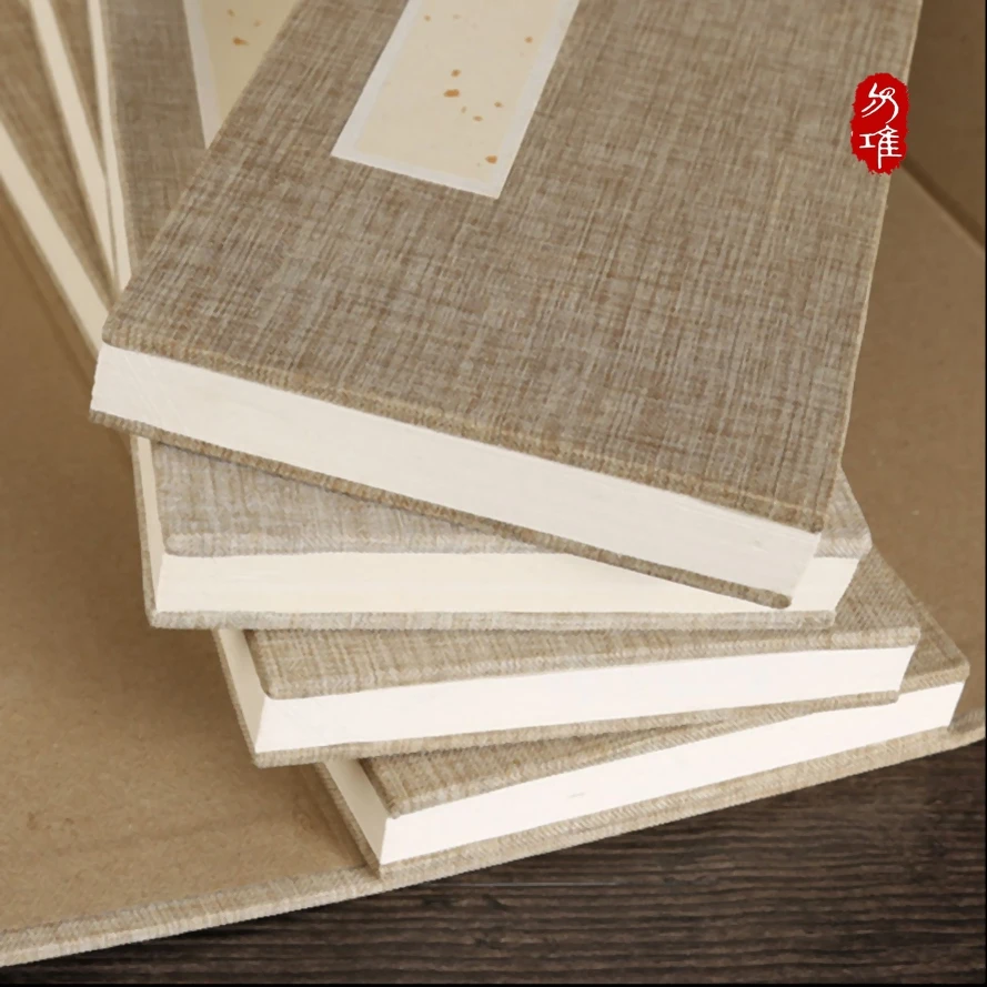 4 pcs/set Traditional Xuan Paper Notebook Linen Chinese Rice Paper Album Book Painting Calligraphy Page Notebook