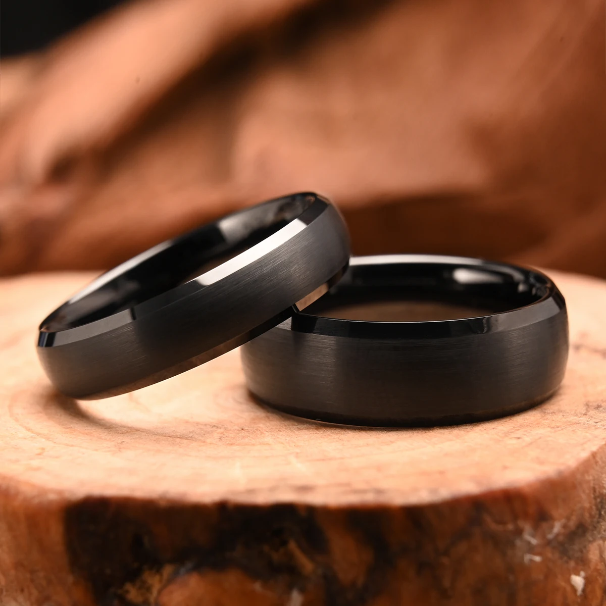 Black tungsten carbide ring for man anillos bague homme pareja de compromiso fashion jewelry wedding band couple engagement ring