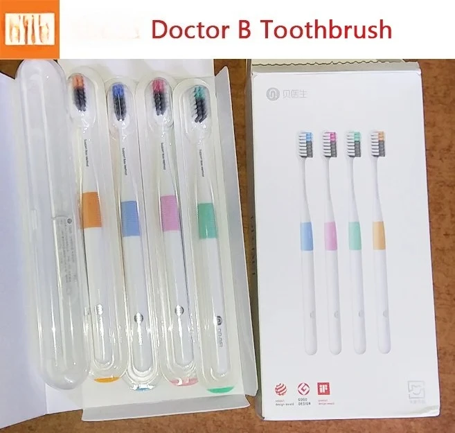 

Youpin Doctor B Tooth Bass Method Лучшая проволока для щетки, включая дорожную коробку B Зубная щетка для взрослых Чистка полости рта зубов для пары