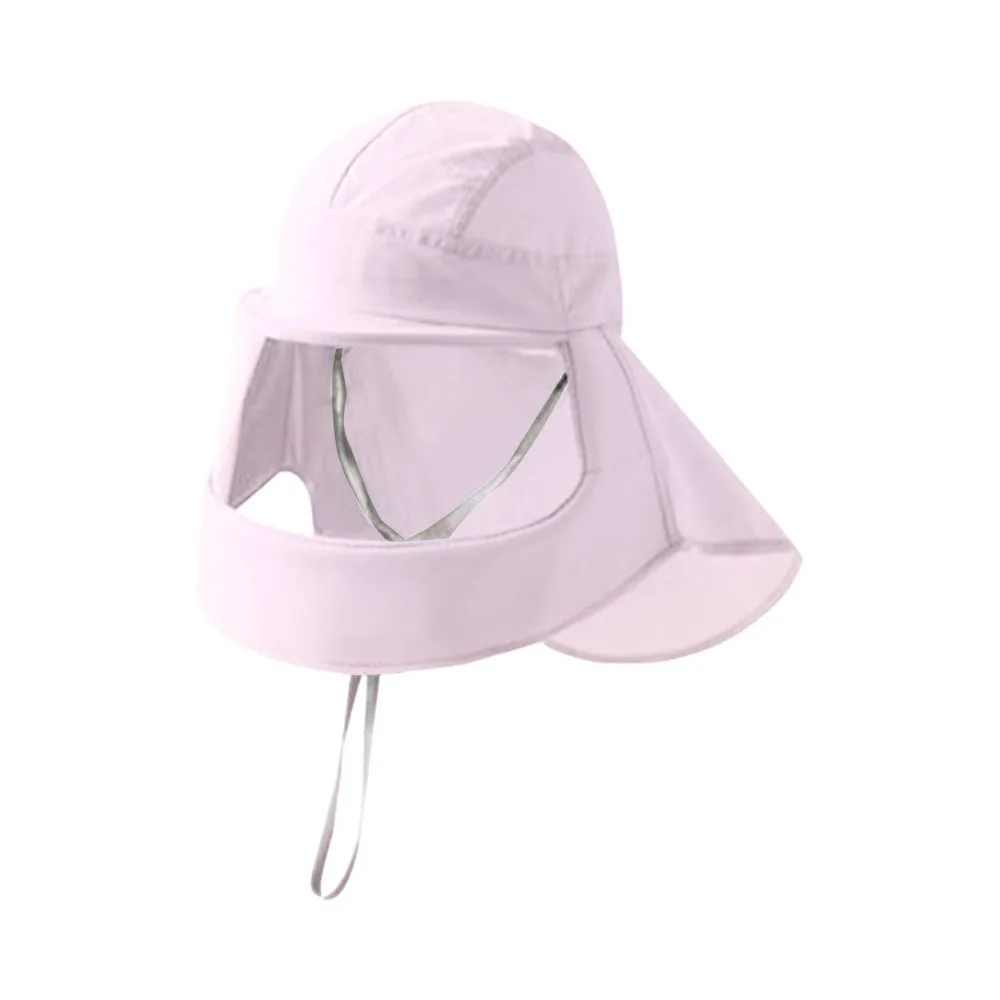 Mirror/Clear Mask Sun Protection Hat Anti-UV Solid Color Women's Sunshade Hat Thin Sunscreen Breathable Sun Protection Mask