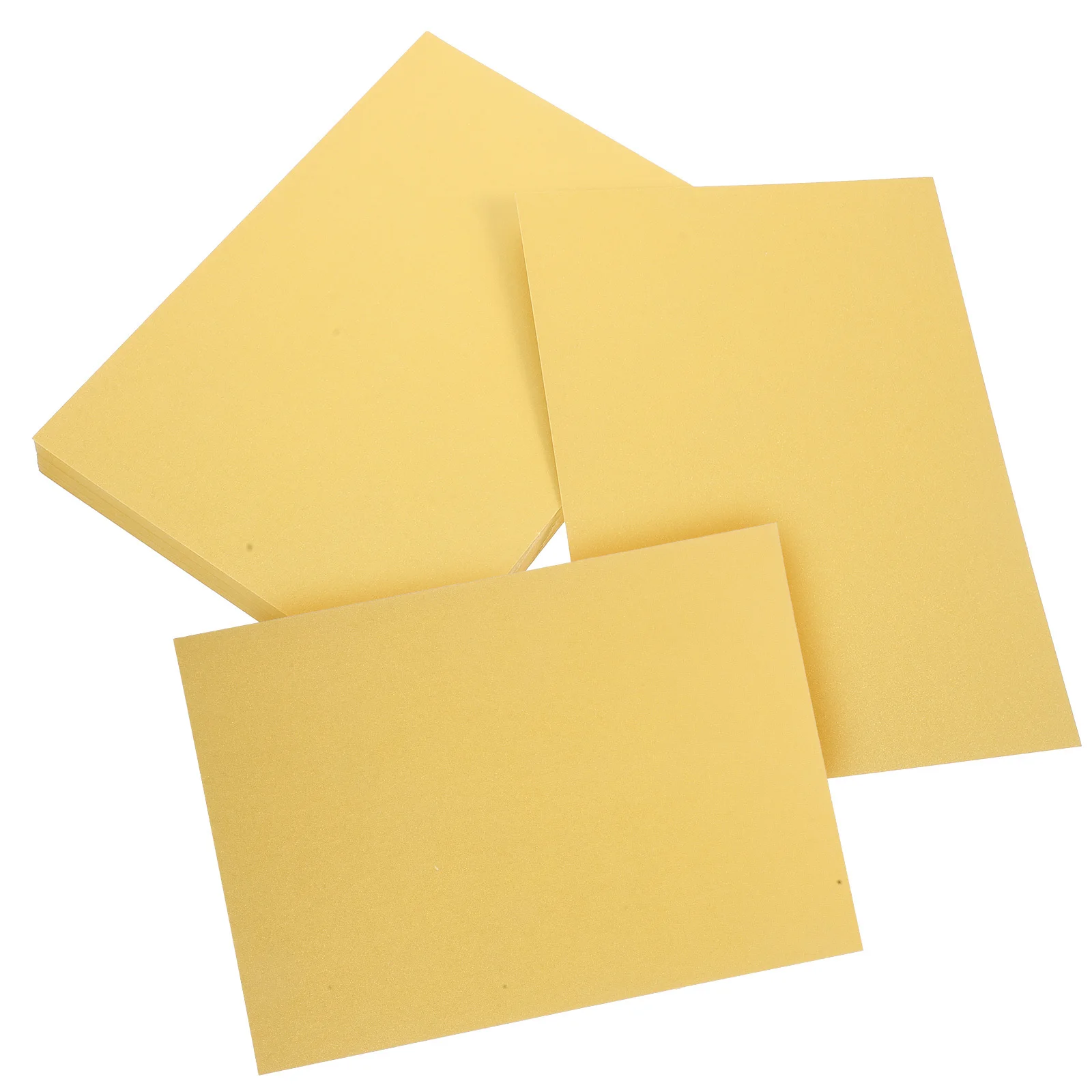 50 Sheets A5 Gold Construction Paper Thick Multi Function for Printing Craft DIY Gold Construction Paper Thick Printer Sheets