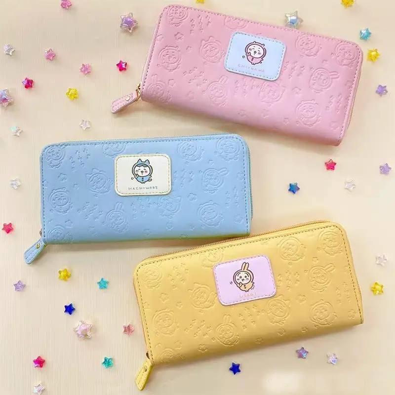 

MINISO Chiikawa Usagi Coin Wallet 2025 New Wallet Portable Long Style Card Pack Lovely Cute Anime Japan Cartoon Large Capacity