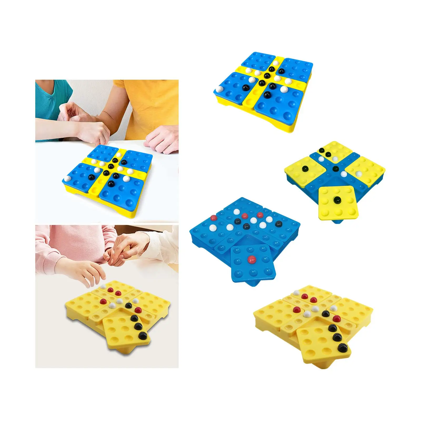 Classic Gomoku Game Rotating Board Educational Toy for Children Age 3 4 5 6 7 8 9 10 Family Party Travel Portable Gift