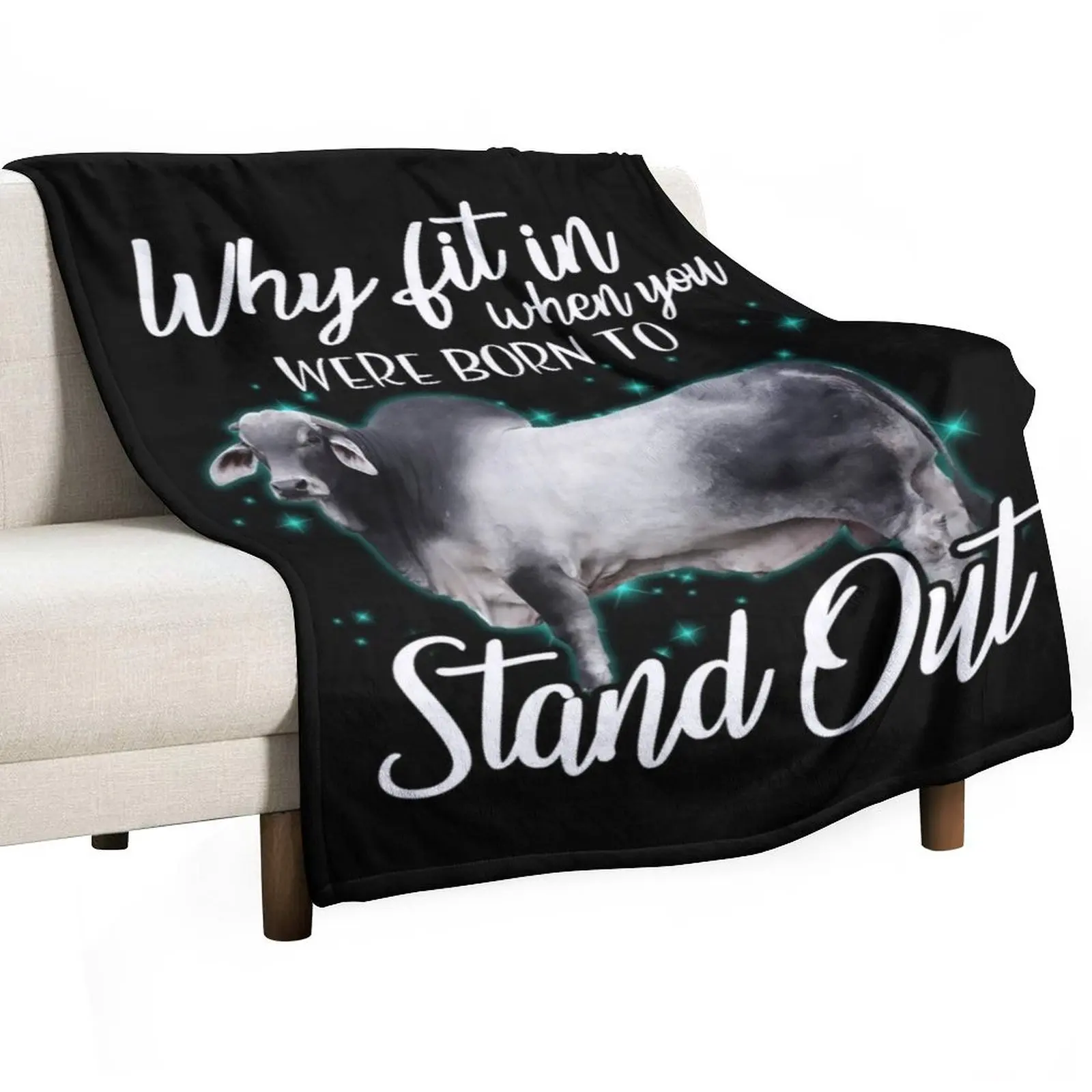 لماذا تناسب عندما ولدت في الوقوف الماشية براهمية رمي بطانية الفانيلا النسيج السرير يغطي البطانيات الفاخرة St خمر