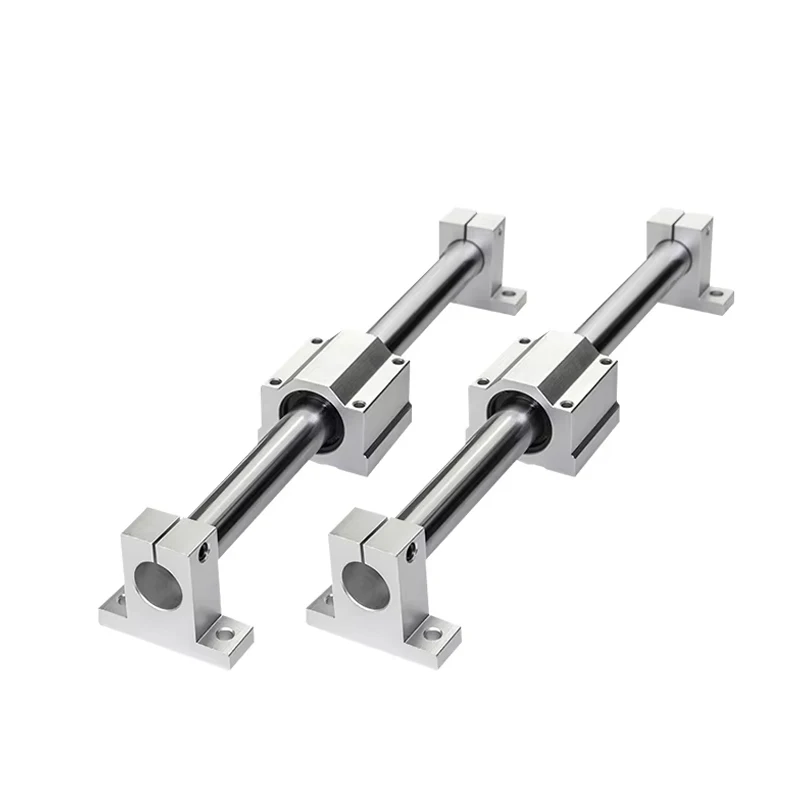 16mm SCS Slider SK Bracket Linear Cylindrical Optical Axis Guide Rail Complete Set SCS16UU SK16 Slide Rail Slide Table