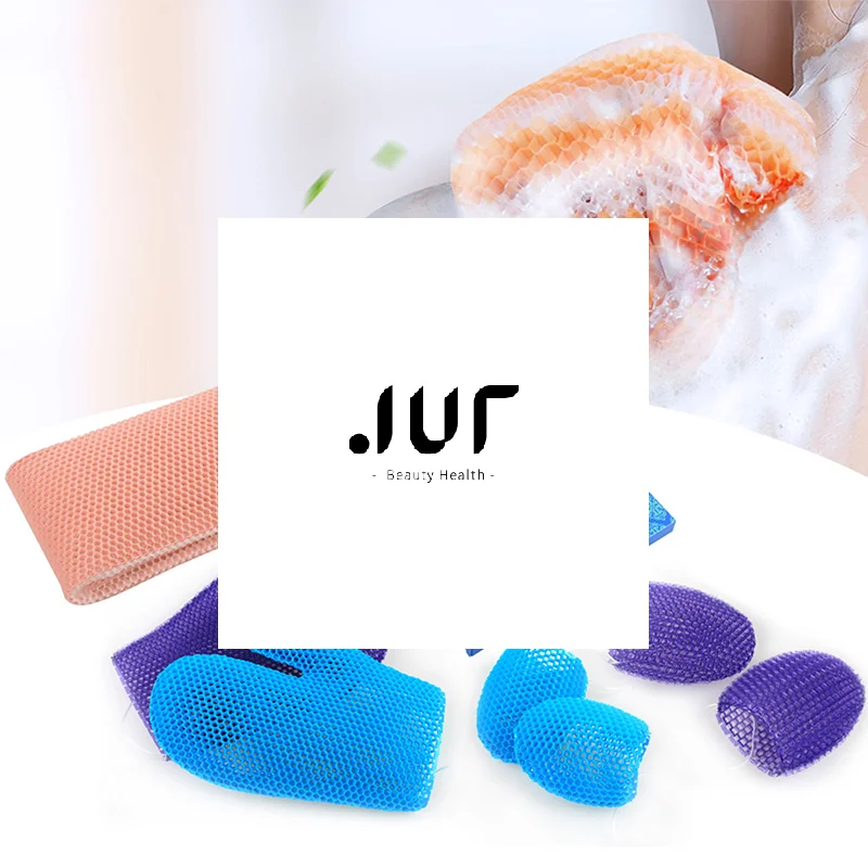 

Отшелушивающие перчатки для душа с красочным сотовым плетением и ТПУ, высокоэластичный антибактериальный материал, нежный, безопасный и прочный