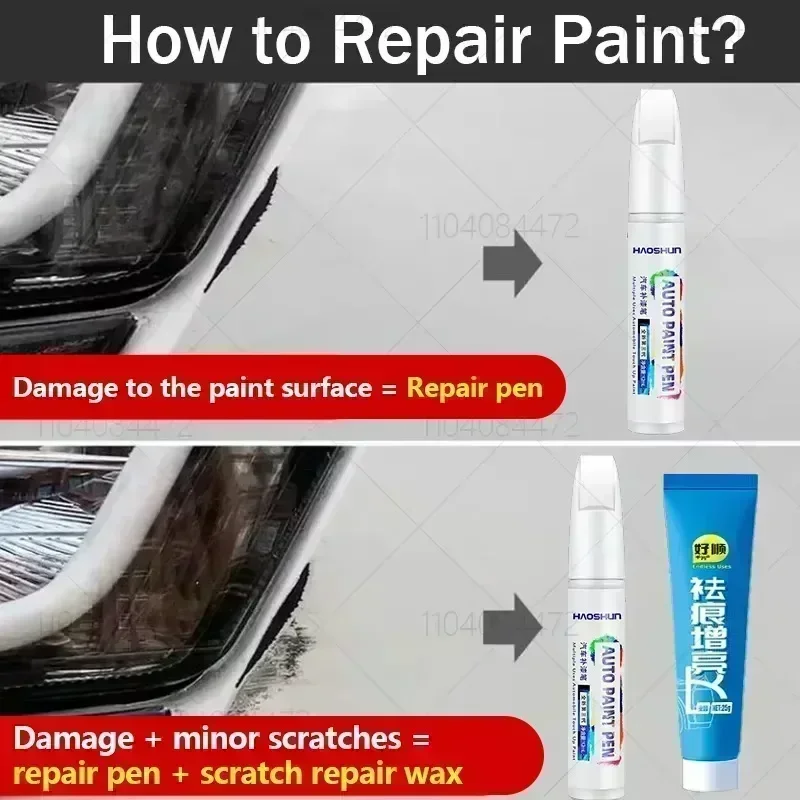 For Peugeot 208 2012-2025 B21 P21 Paint Repair Pen Touch Up Scratch Remover DIY Auto Accessories Black White Blue Gray yellow view 2