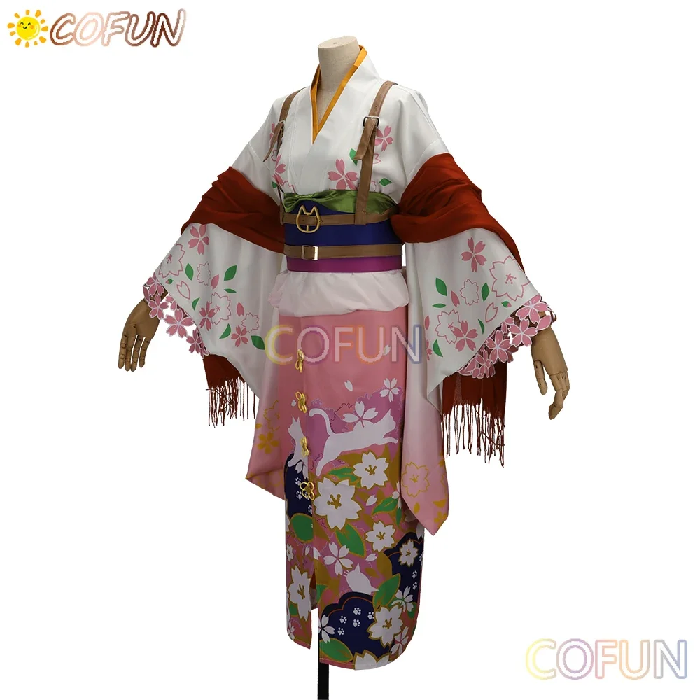 COFUN [Customized] Campbell Lawson Nqrse Cosplay Costume Halloween Outfits Women Men Kimono Game Anchor Singer Costume