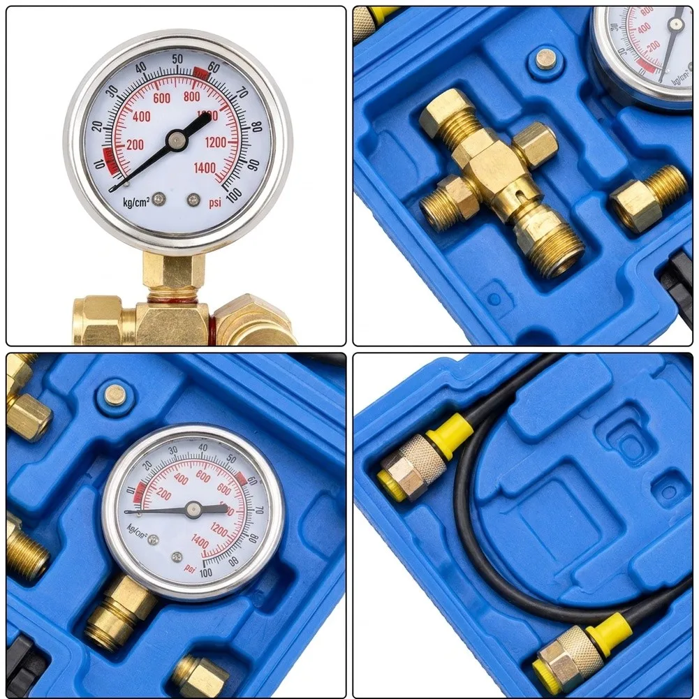 Silver Nitrogen Charging Kit Hydraulic Hammer Pressure Test Pressure Gauge Gas Refill System Stainless Steel Construction