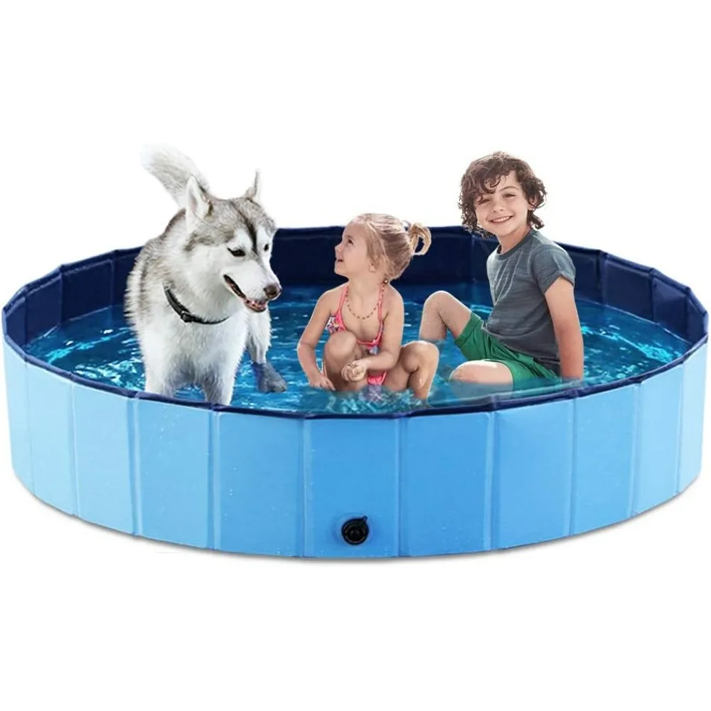 

Foldable Dog Pet Bath Pool Collapsible Dog Pet Pool Bathing Tub Kiddie Pool Doggie Wading Pool for Puppy Small Medium Large Dogs