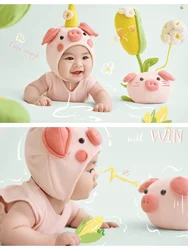 Baby Hundred Day Photography Clothing Pig Baby Pink Girl Spring and Autumn Pig Photography Clothing 아기 코스프레  신생아촬영