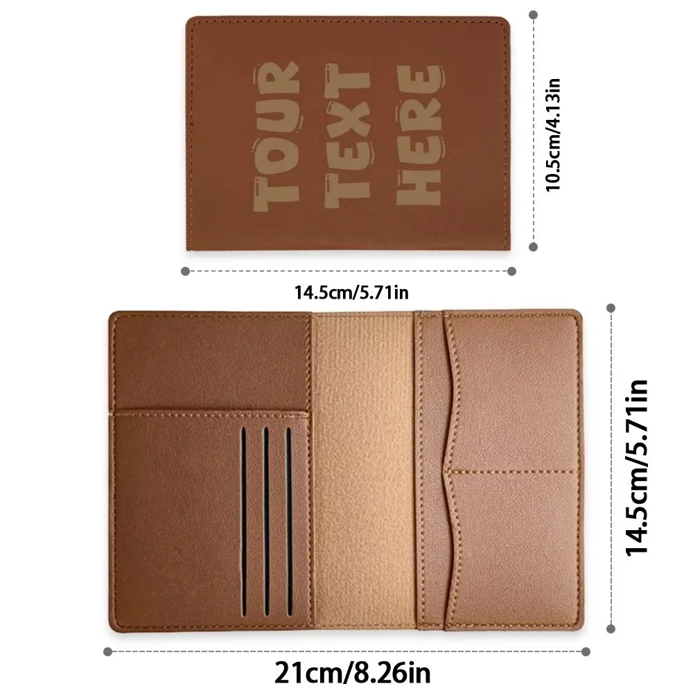 Monogrammed Custom Name Passport Cover Holder, Engraved Passport Wallet, Wedding Bridesmaid Groomsman Travel Gift