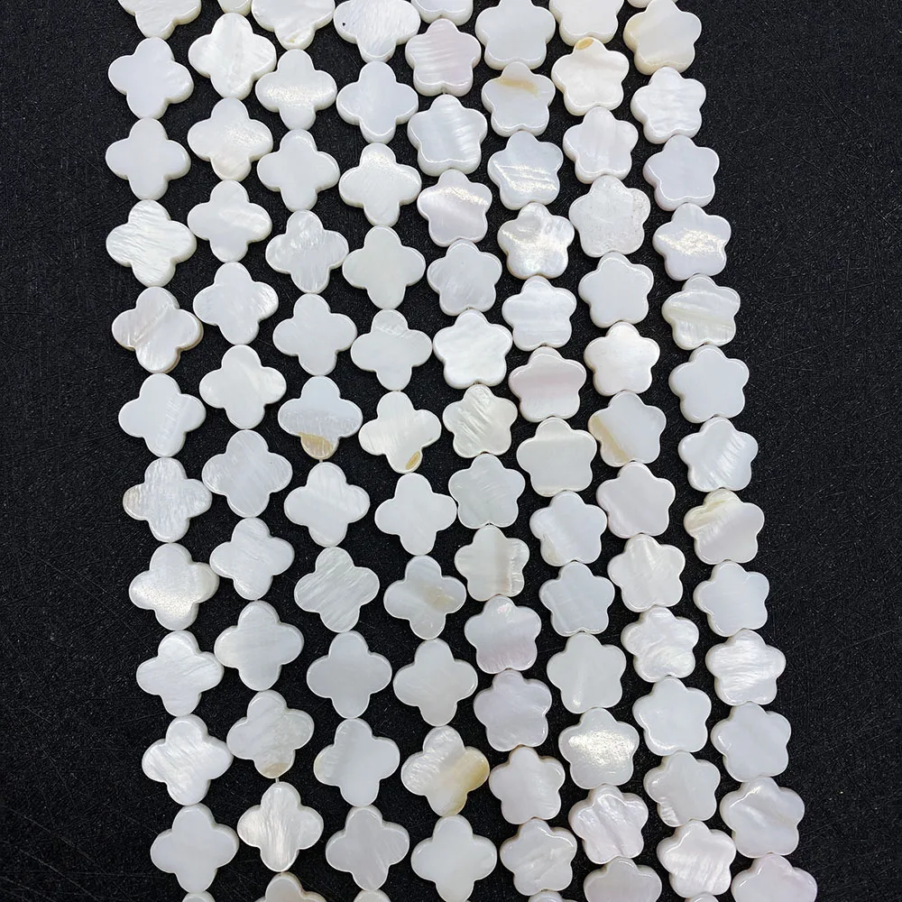 Natural Freshwater Shell Beads Flower Shape Shell Mother Of Pearl Loose Spacer Beads For Jewelry Making DIY Bracelet Necklace