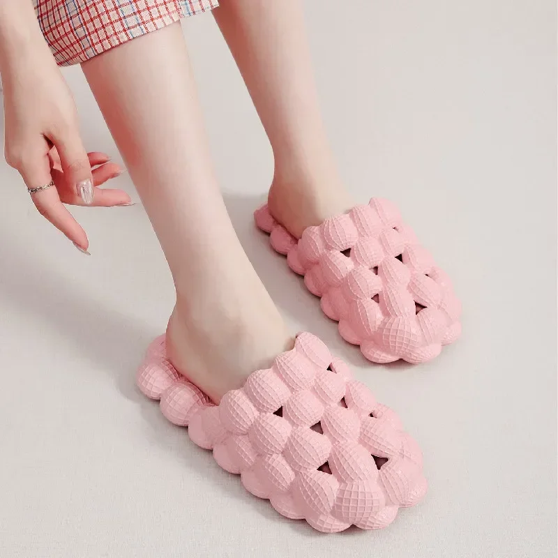 

New Women Bubble Slides Eva Slippers Men Shoes Indoor Home Beach Sandals Outdoor Soft Platform 2023