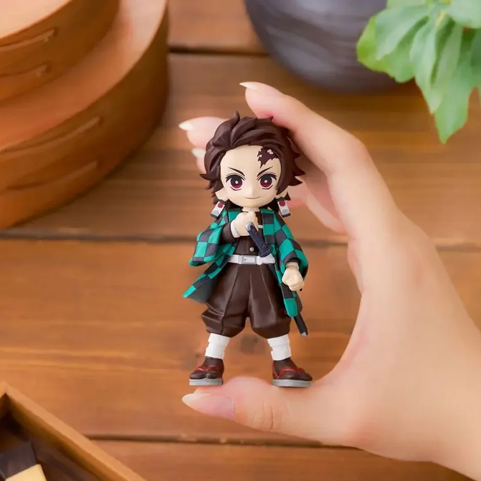 Demon Slayer Anime Figure - Blind Box Set with Kamado Nezuko Kochou Shinobu - Kimetsu No Yaiba Tsuyuri Kanawo Model Doll Toys