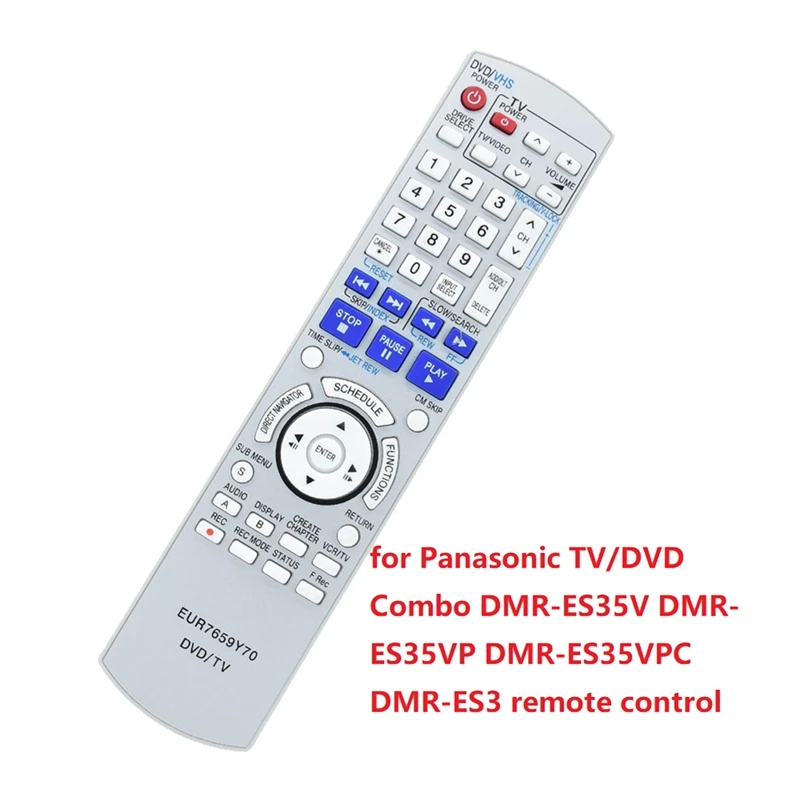 EUR7659Y70 Remote Control For Panasonic TV/DVD Combo DMR-ES35V DMR-ES35VP DMR-ES3 Spare Part