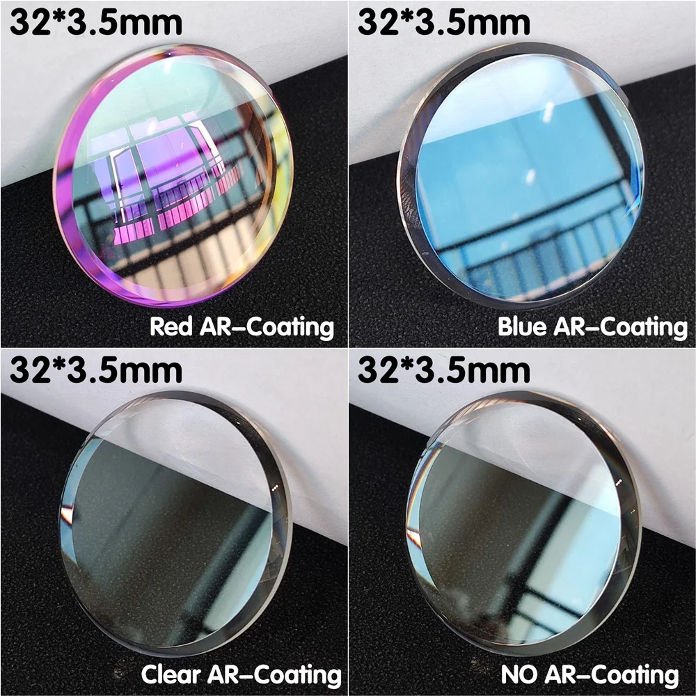 Watch Sapphire Glass 32mm*3.5mm Double Domed Sapphire Crystal with AR Coated Glass for 6105 6119 6306 Model Replacement Parts