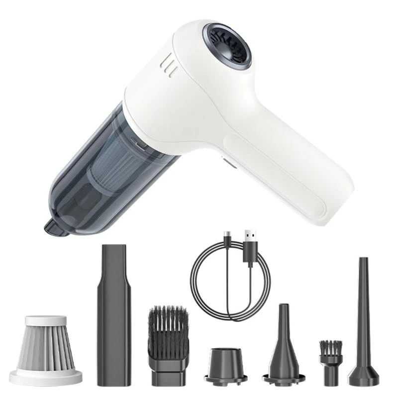 SZ Multipurpose Small Car Vacuum Handheld High Efficiency Car Vacuum Cleaner with Various Nozzles set for Deep Cleaning