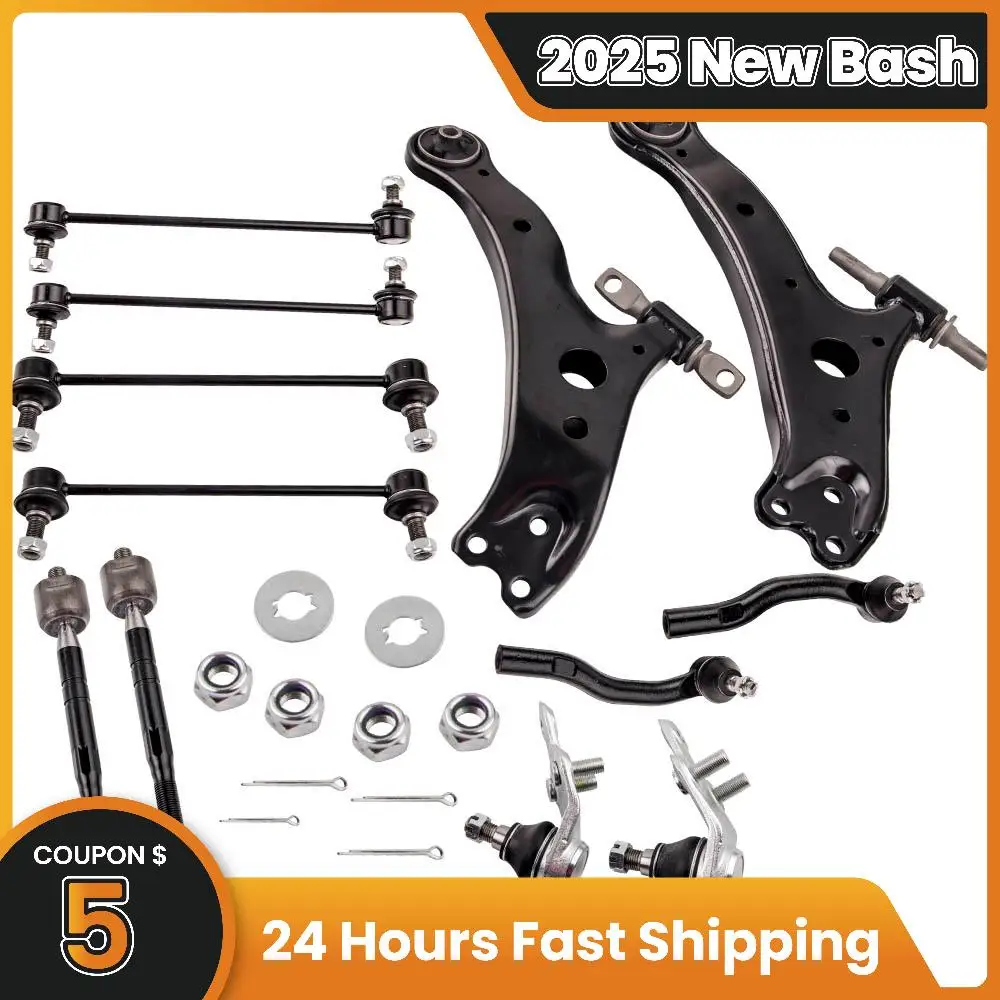 12 Pcs  Suspension Front Lower Control Arm w/Ball Joint for Toyota Camry 2007 - 2011 USA Built Models Only