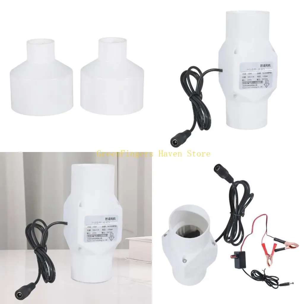 

F68D 12V Extractor Fan Low Noise Inline Duct Air Blower Exhaust Fan 20/25/32/40/46mm