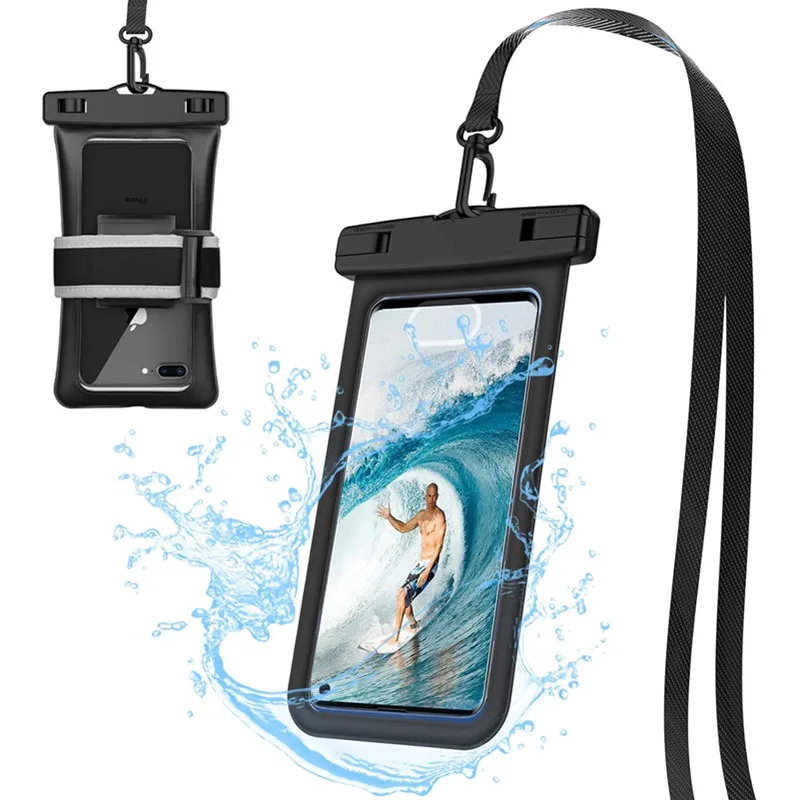 2-in-1 Wasserdichte Handyhülle mit Trageband Armband Trockentasche Handyhülle für iPhone Air 17 16 15 14 13 12 Pro Max Plus 16Pro Cover