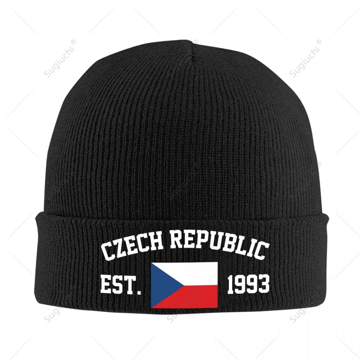 Unisex Czech Republic EST.1993 Knitted Hat For Men Women Boys Winter Autumn Beanie Cap Warm Bonnet