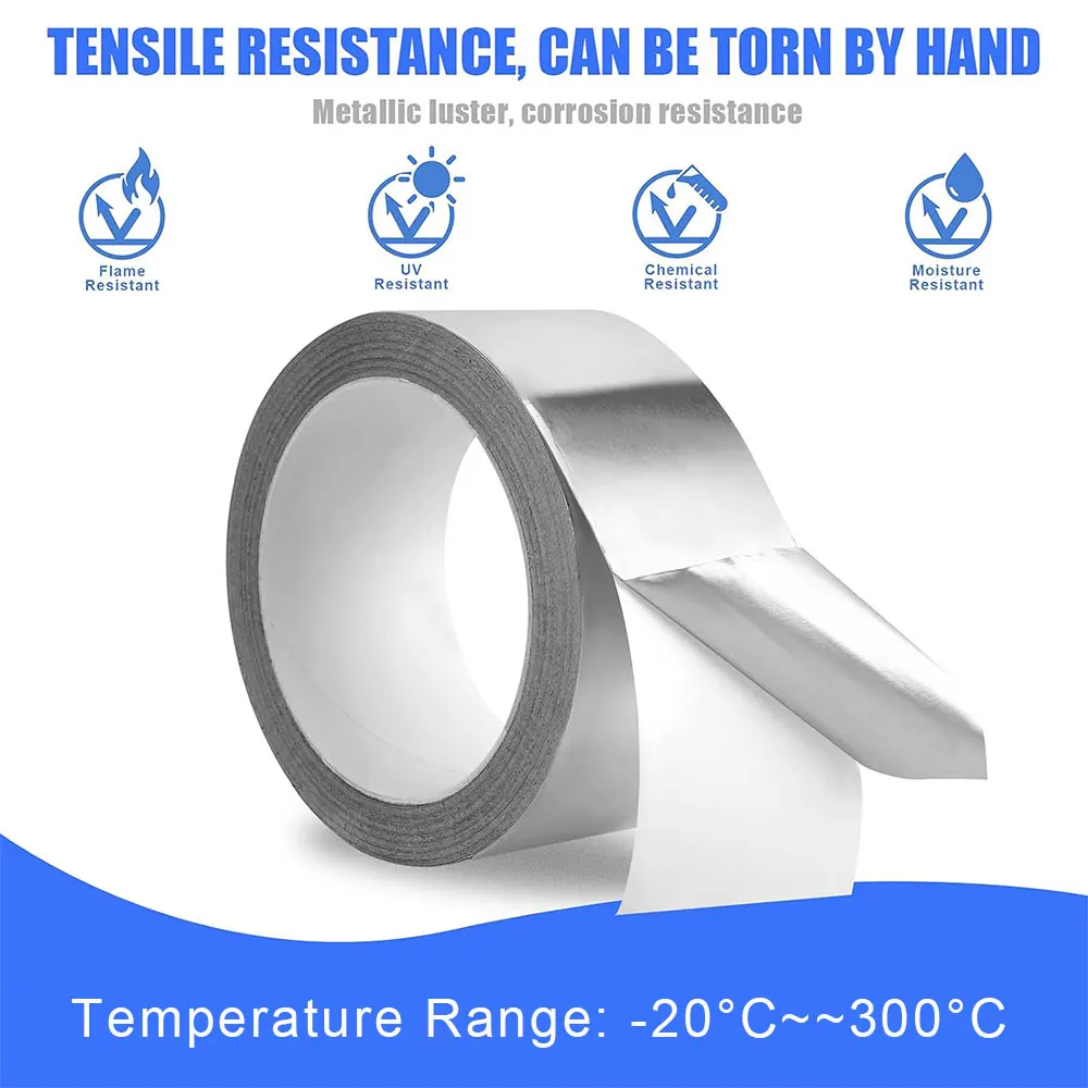 Roof Leakproof Waterproof Tape Aluminium Foil Adhesive Super Sticky Cloth Crack Repair Anti-Leakage Pipes Kitchen Walls Sticker