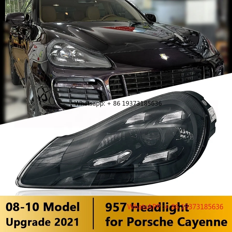 Wysokiej jakości reflektory LED Plug and Play do Porsche Cayenne 957 2007-2010 Upgrade Matrix New Version